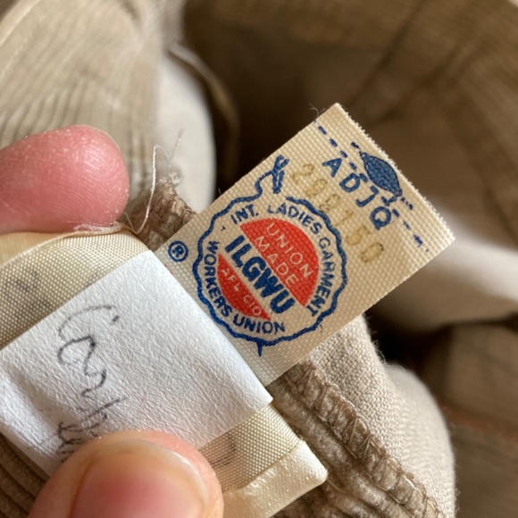 VINTAGE Country Suburbans Corduroy Culottes Cropped Wide Leg Trousers Sz S - Picture 9 of 9